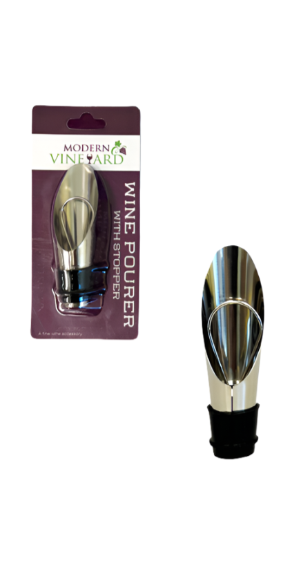 Wine Pourer w/ Stopper - 25 Units per Box