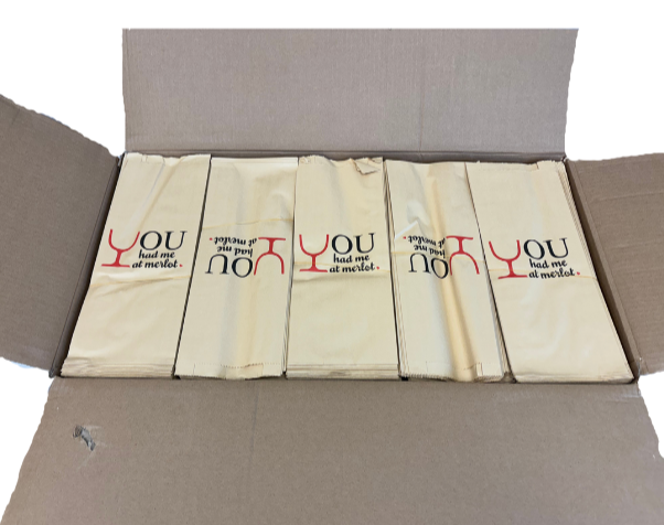 Kraft Wine Paper Bags Set 1  -  1000 Bags per Box