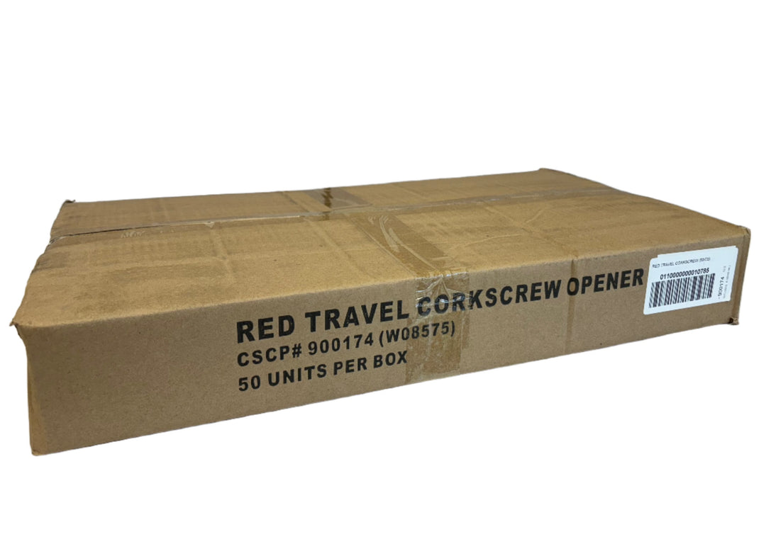 Travel Corkscrew Red - 50 Units per Box