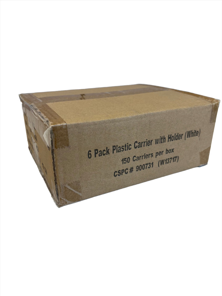 6 Pack Bottle Plastic Carrier (Thick) w/ Holder   150/Box